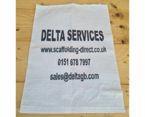 White Woven Polypropylene Sack 60x100cm 25x Pack