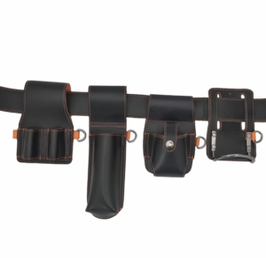 Hammer Loop Black Leather Tool Belt Kit