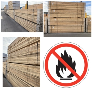 Flame Retardant Scaffolding Board - 10ft (3m) EURO CLASS B
